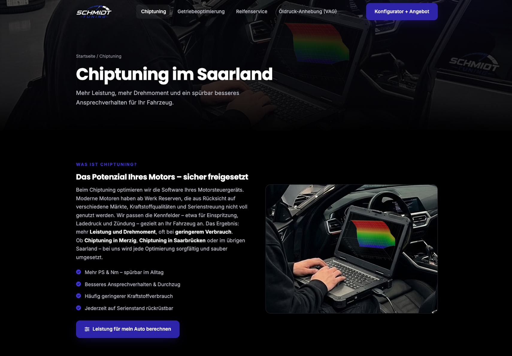 Website chiptuning-saarland.de
